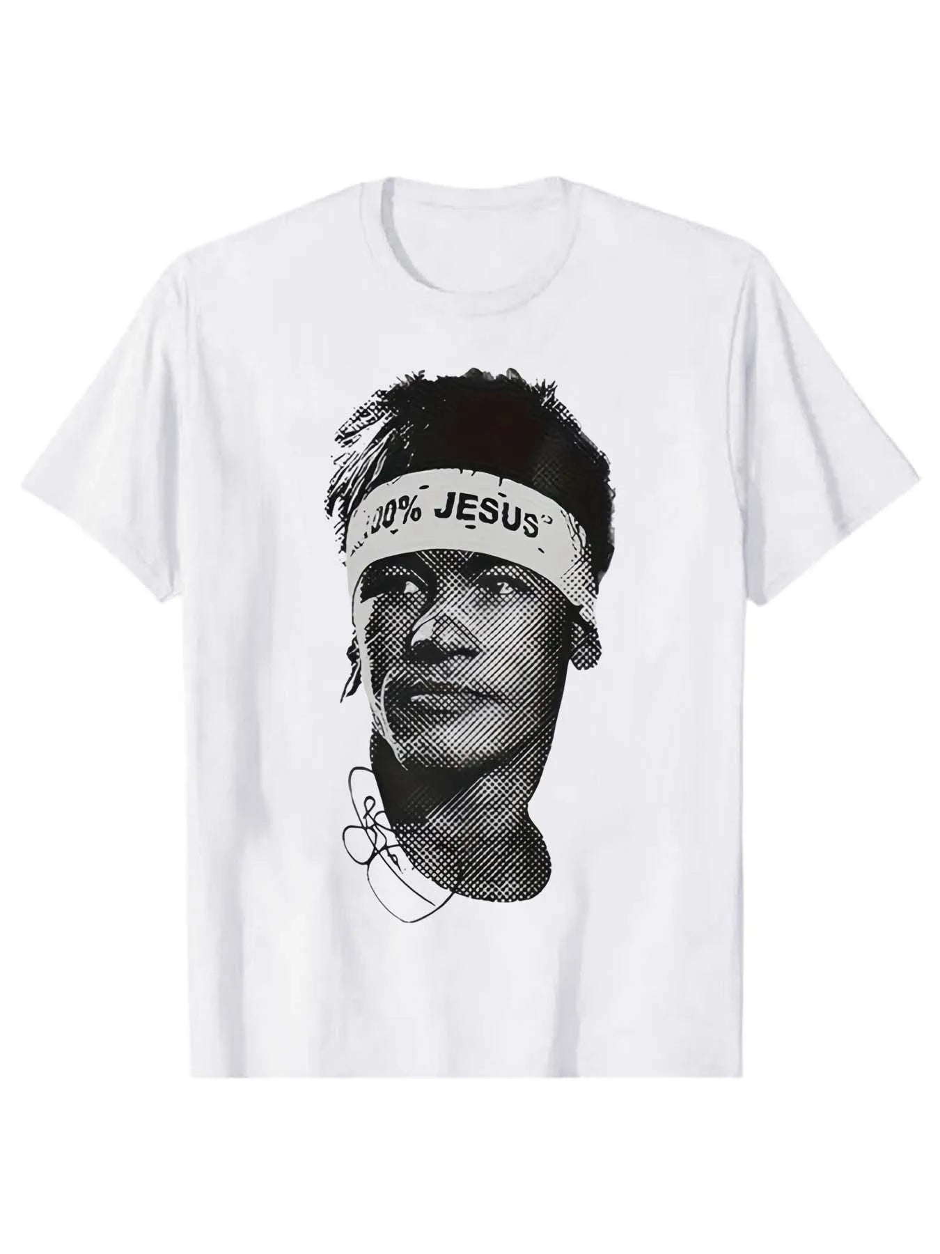 men's short-sleeve summer T-shirt with printed pattern unisex style suitable for home wear parties as a gift YC Studio