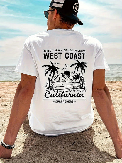 100% Cotton Printed Men's Pure Cotton Vintage T-Shirt, Simple, Stylish, and Comfortable Printed Casual T-Shirt YC Studio