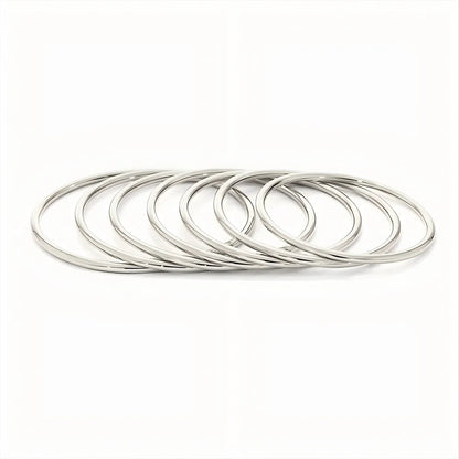 3mm Classic Stainless Steel Bracelet For Women Men Gold Color Geometry Wire Round Bangle Waterproof  Trendy Jewelry Gifts Sans anicroche
