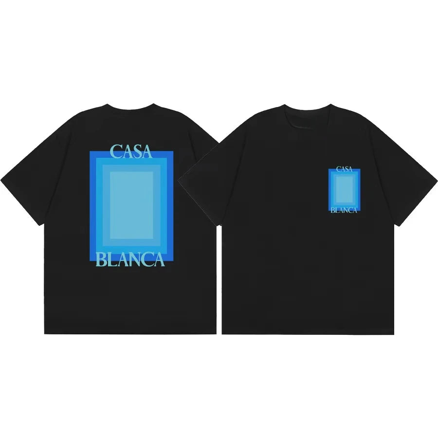 T-shirt graphique style « Arch Art » (tendance rétro Y2K, esprit luxe décontracté) – 100 % coton – Streetwear d'été pour hommes et femmes YC Studio