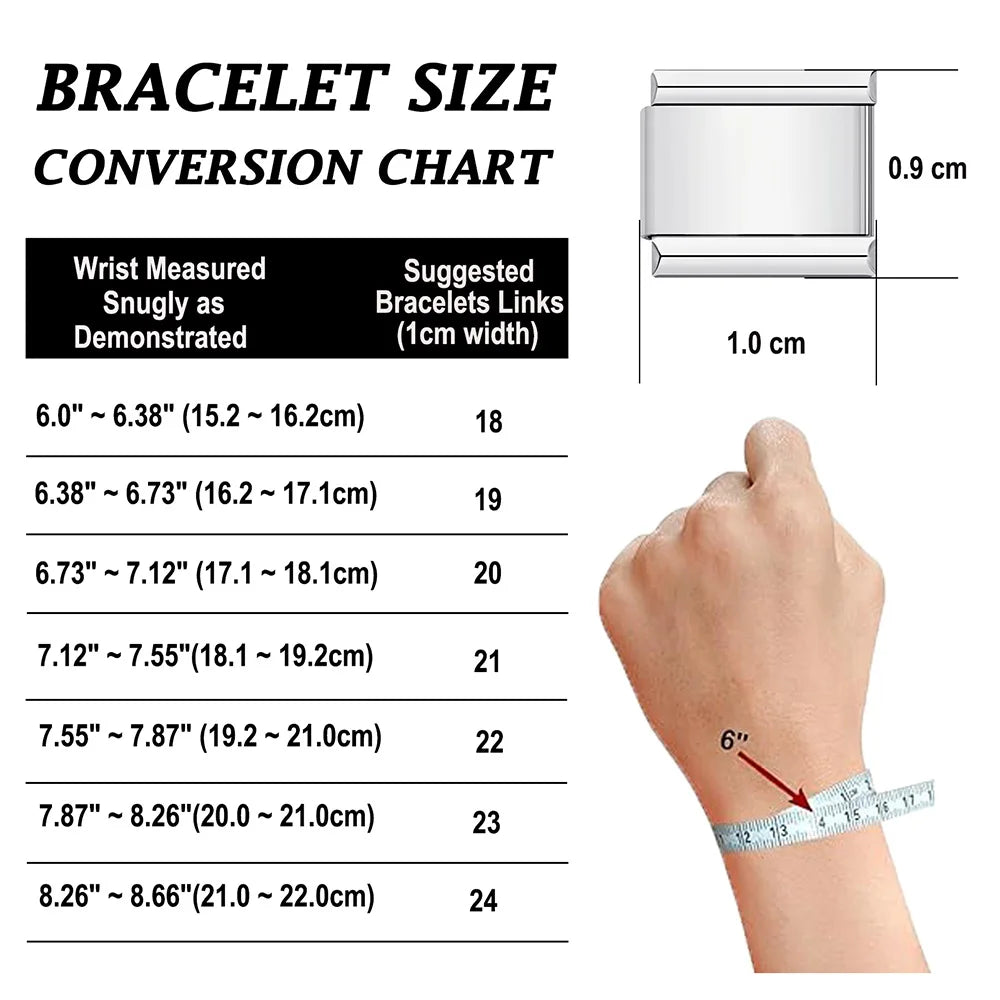 Italian Charm Bracelets For Men Women Jewelry 20*9mm Silver Color Stainless Steel Bracelet Bangle Male Female Party Accessories YC Studio