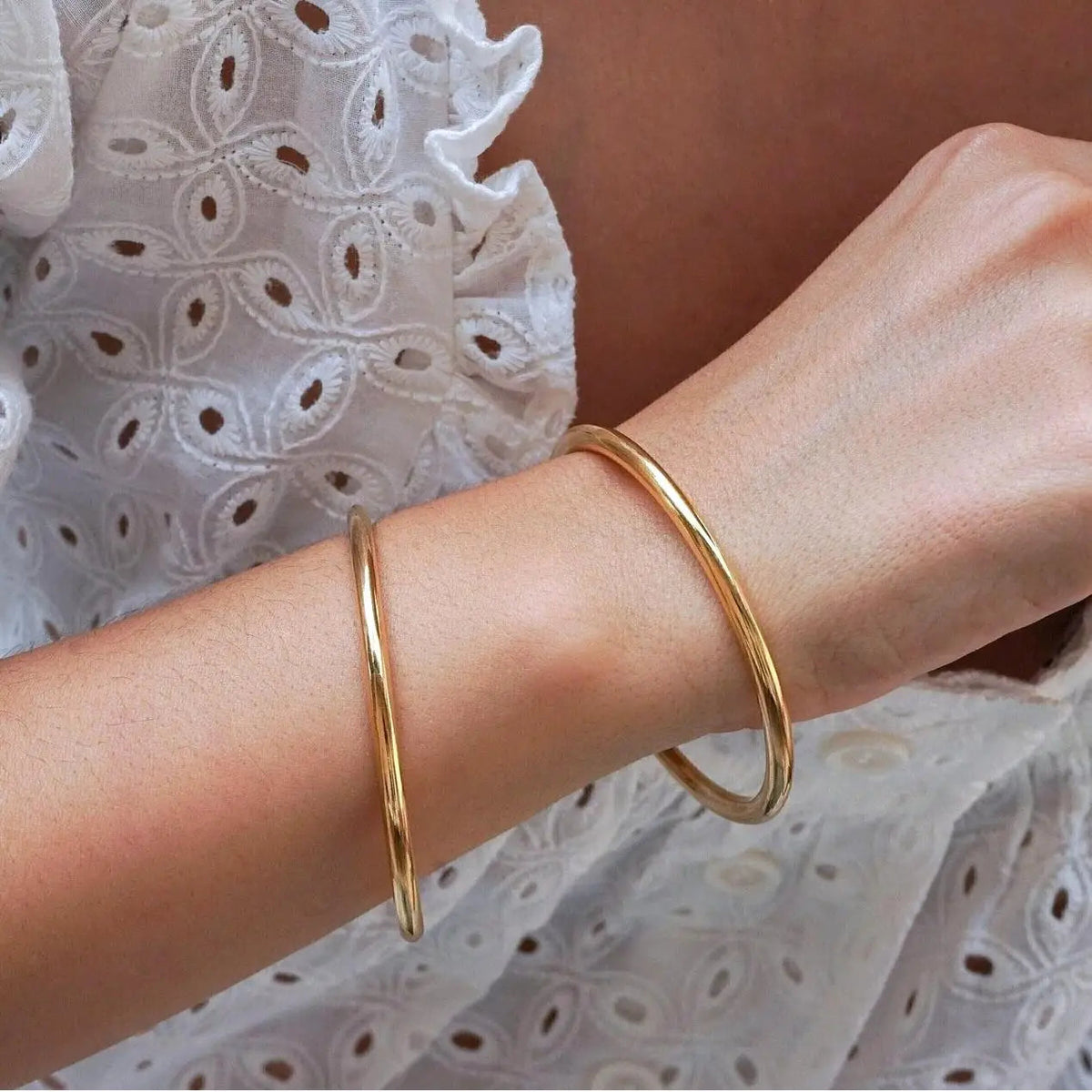 3mm Classic Stainless Steel Bracelet For Women Men Gold Color Geometry Wire Round Bangle Waterproof  Trendy Jewelry Gifts Sans anicroche
