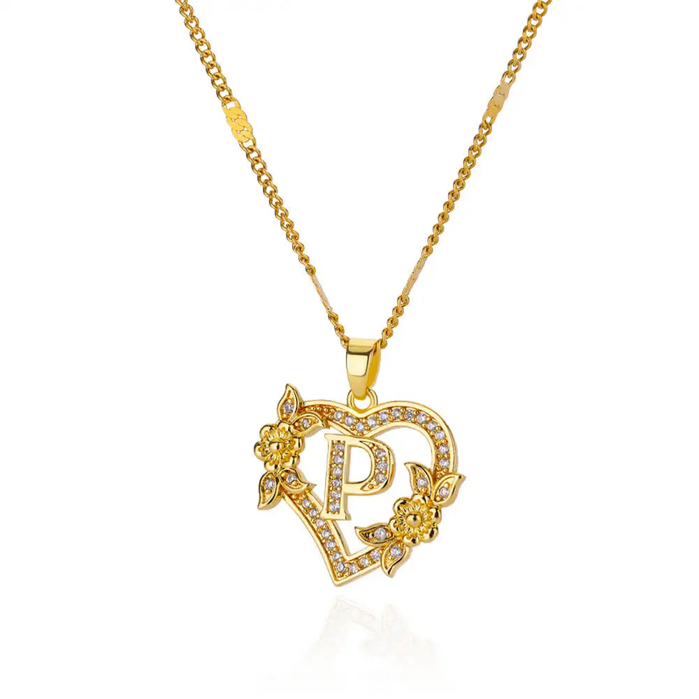 Collier Initiale en acier inoxydable – Cadeau Bijou pour Femme Sans anicroche