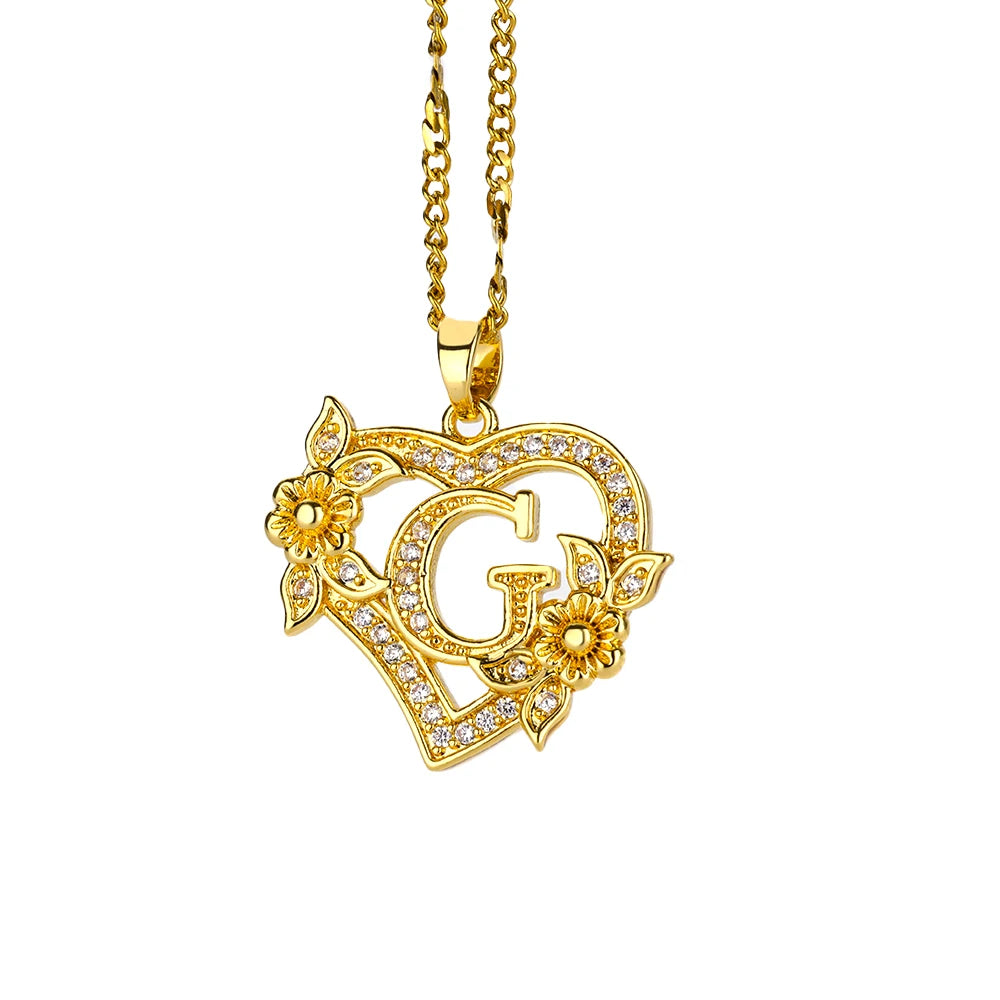 Collier Initiale en acier inoxydable – Cadeau Bijou pour Femme Sans anicroche