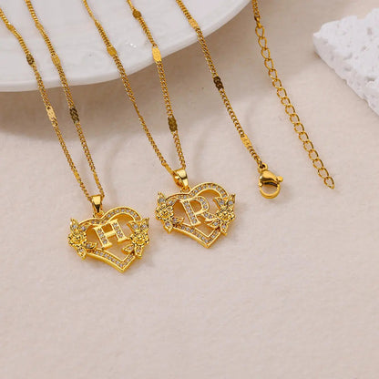 Collier Initiale en acier inoxydable – Cadeau Bijou pour Femme Sans anicroche