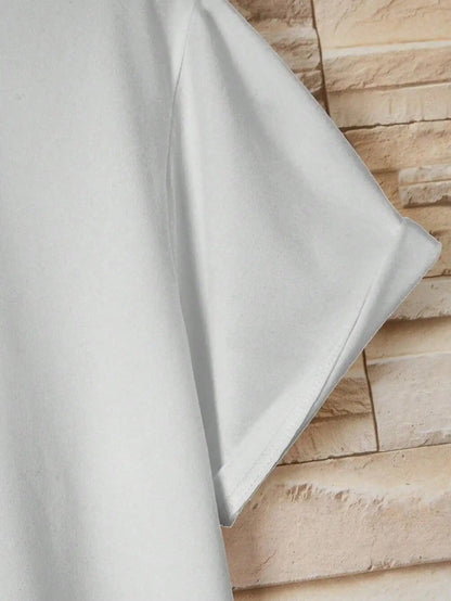 100% Cotton Printed Men's Pure Cotton Vintage T-Shirt, Simple, Stylish, and Comfortable Printed Casual T-Shirt YC Studio