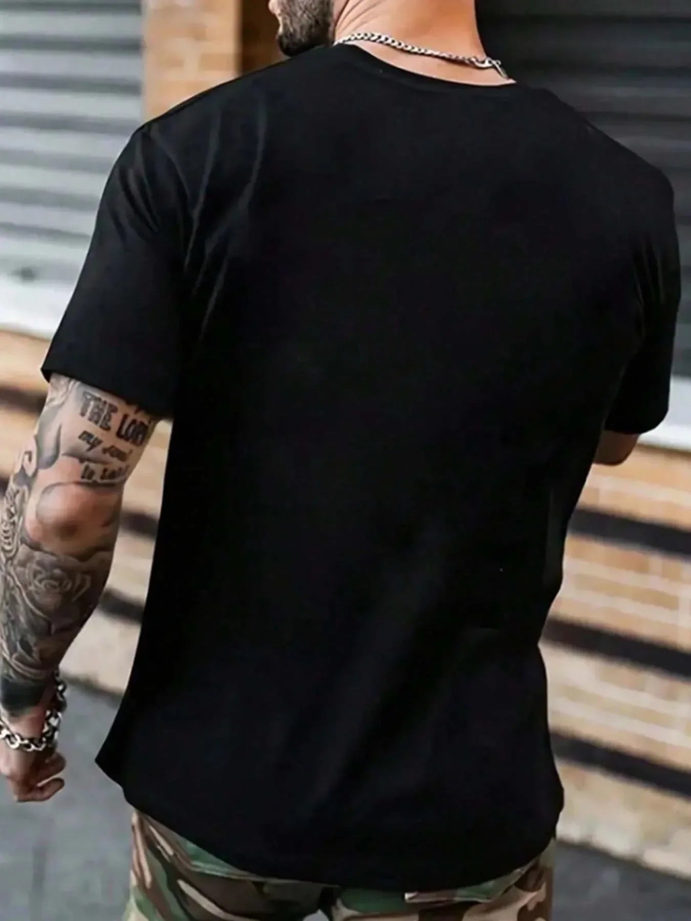 men's short-sleeve summer T-shirt with printed pattern unisex style suitable for home wear parties as a gift YC Studio