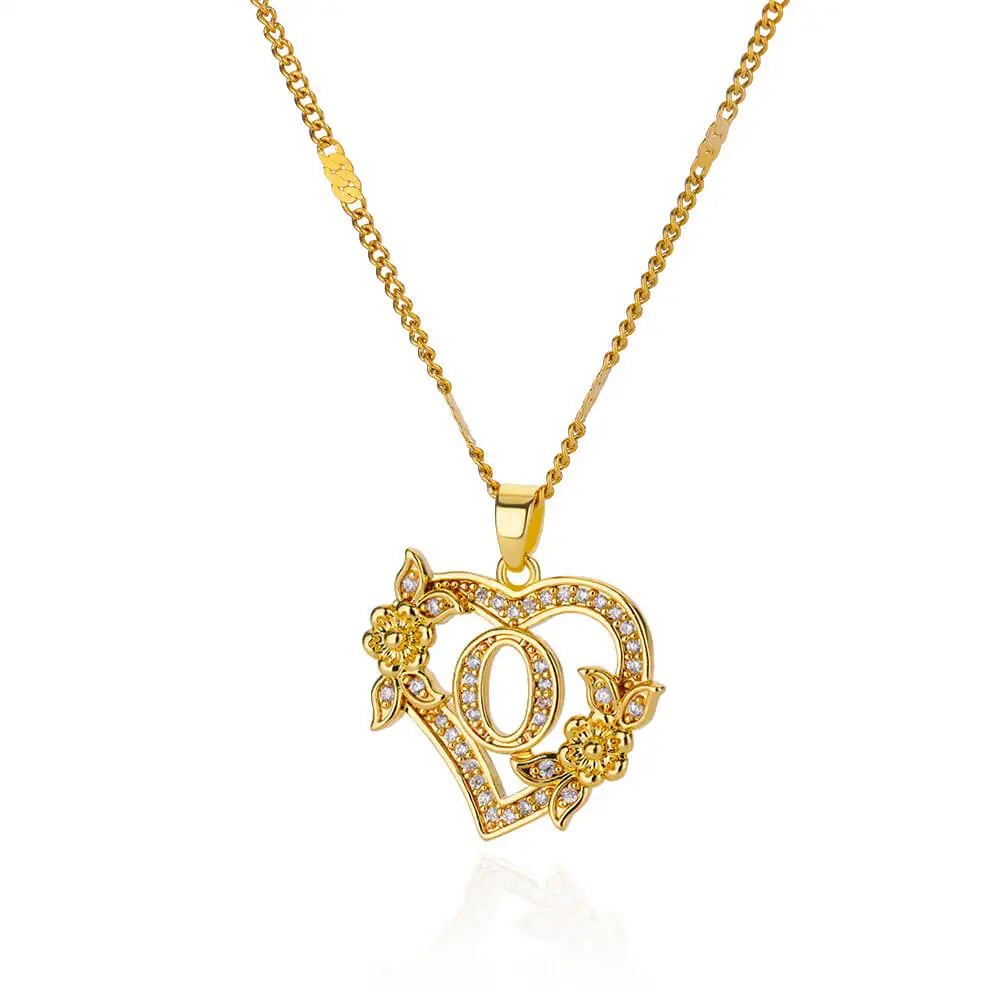 Collier Initiale en acier inoxydable – Cadeau Bijou pour Femme Sans anicroche