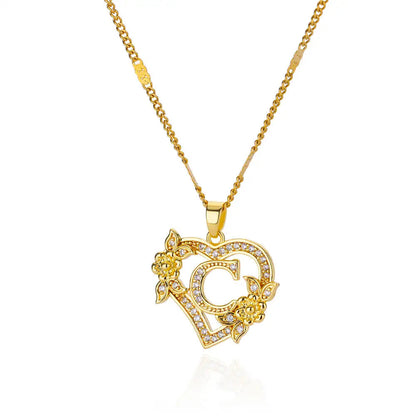 Collier Initiale en acier inoxydable – Cadeau Bijou pour Femme Sans anicroche