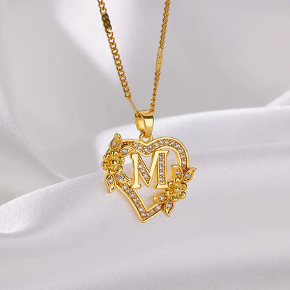 Collier Initiale en acier inoxydable – Cadeau Bijou pour Femme Sans anicroche