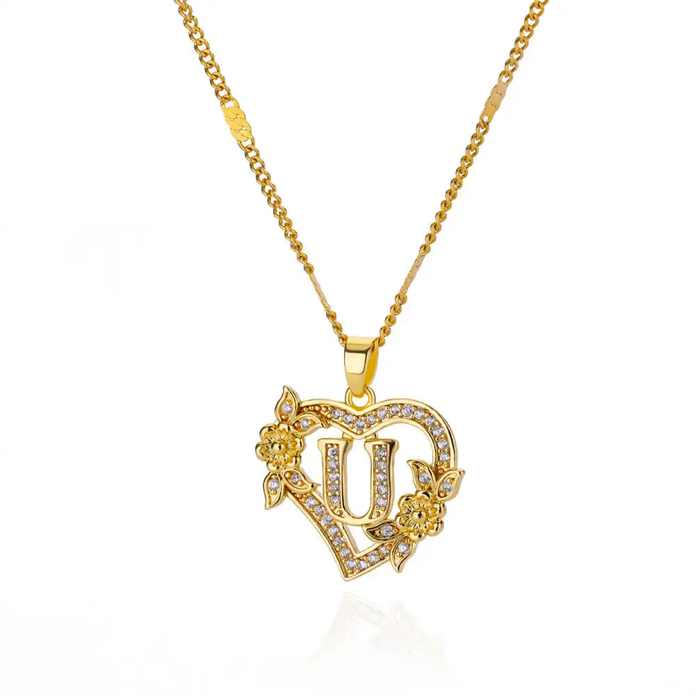 Collier Initiale en acier inoxydable – Cadeau Bijou pour Femme Sans anicroche