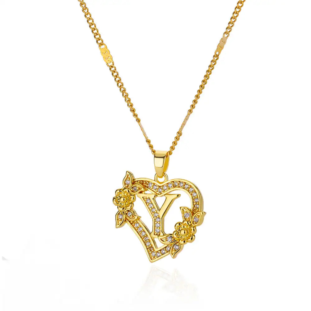 Collier Initiale en acier inoxydable – Cadeau Bijou pour Femme Sans anicroche