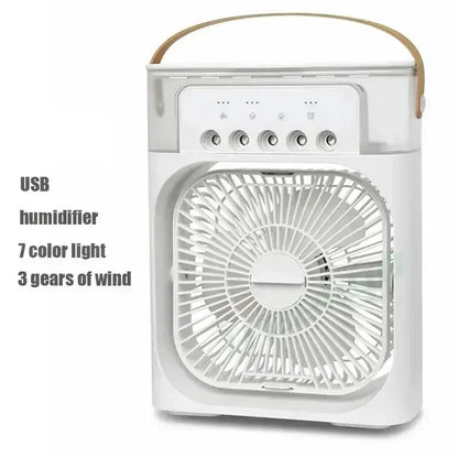 3 In 1 New Fan AIr Conditioner Household Small Air Cooler LED Night Light Portable Humidifier Air Adjustment Fan Office Home Fan YC Studio