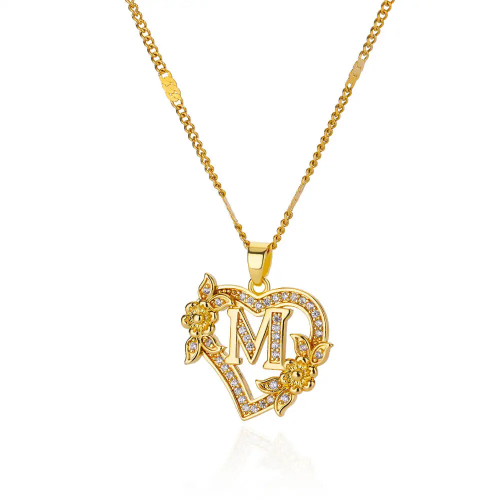 Collier Initiale en acier inoxydable – Cadeau Bijou pour Femme Sans anicroche