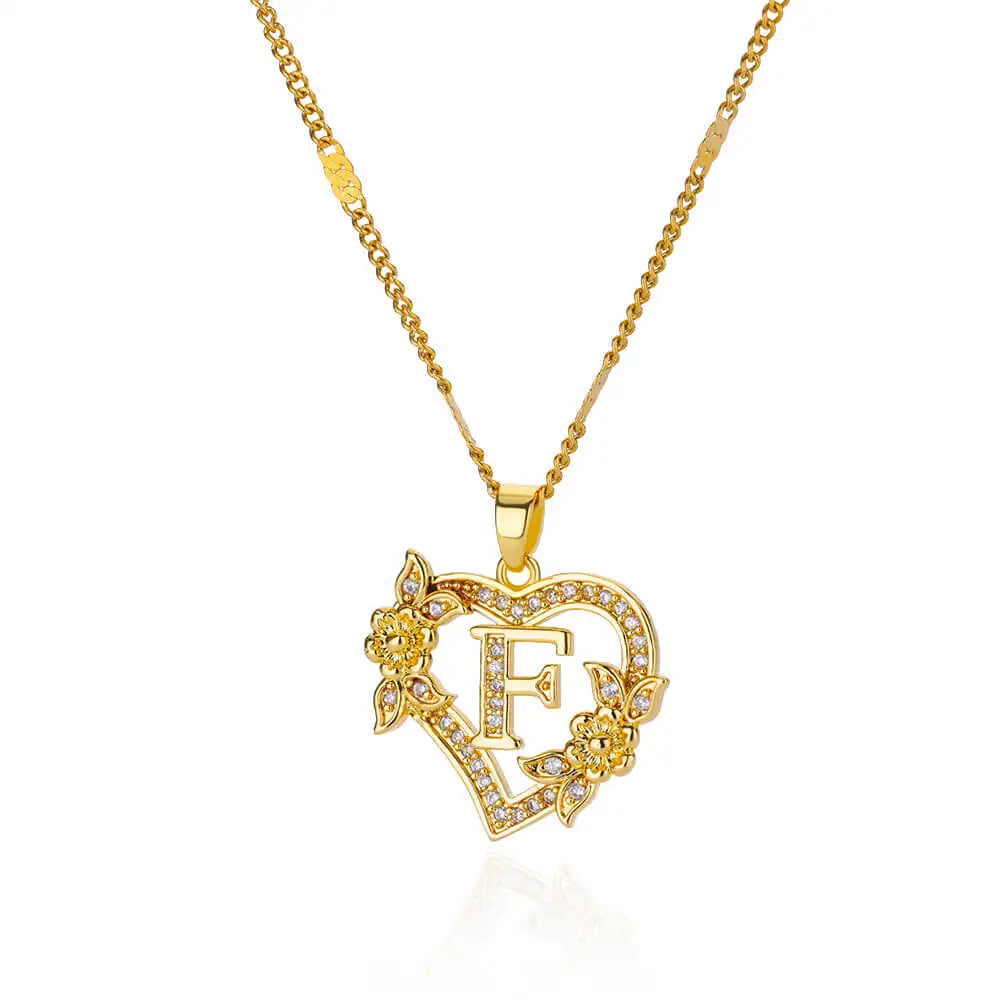 Collier Initiale en acier inoxydable – Cadeau Bijou pour Femme Sans anicroche